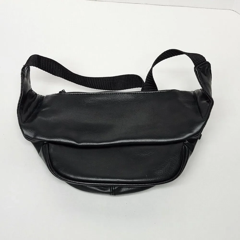 MGM Grand Las Vegas Fanny Pack Black Gold Lion Logo Waist Bag Casino Travel